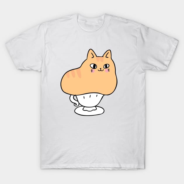 cute fat cat T-Shirt by Lovely Arts